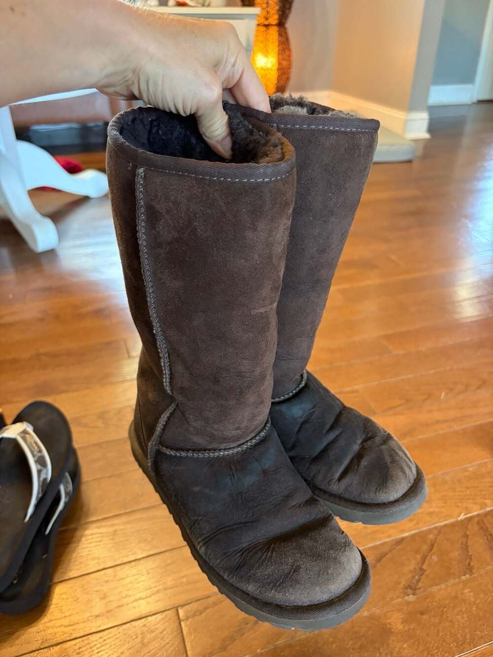 UGG Australia Classic Tall Brown Sheepskin Boots Size 6